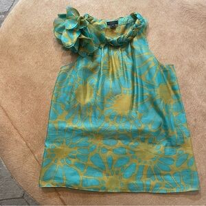 J Crew Sleeveless Silk Blouse